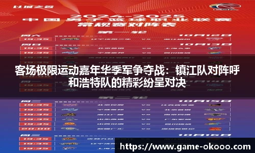 客场极限运动嘉年华季军争夺战：镇江队对阵呼和浩特队的精彩纷呈对决